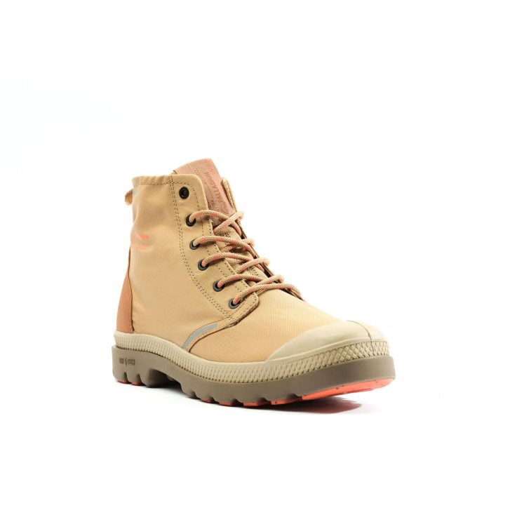 Palladium Pampa Lite+ Recycle WP+ Women's Boots Brown | UK Q349-ZIV